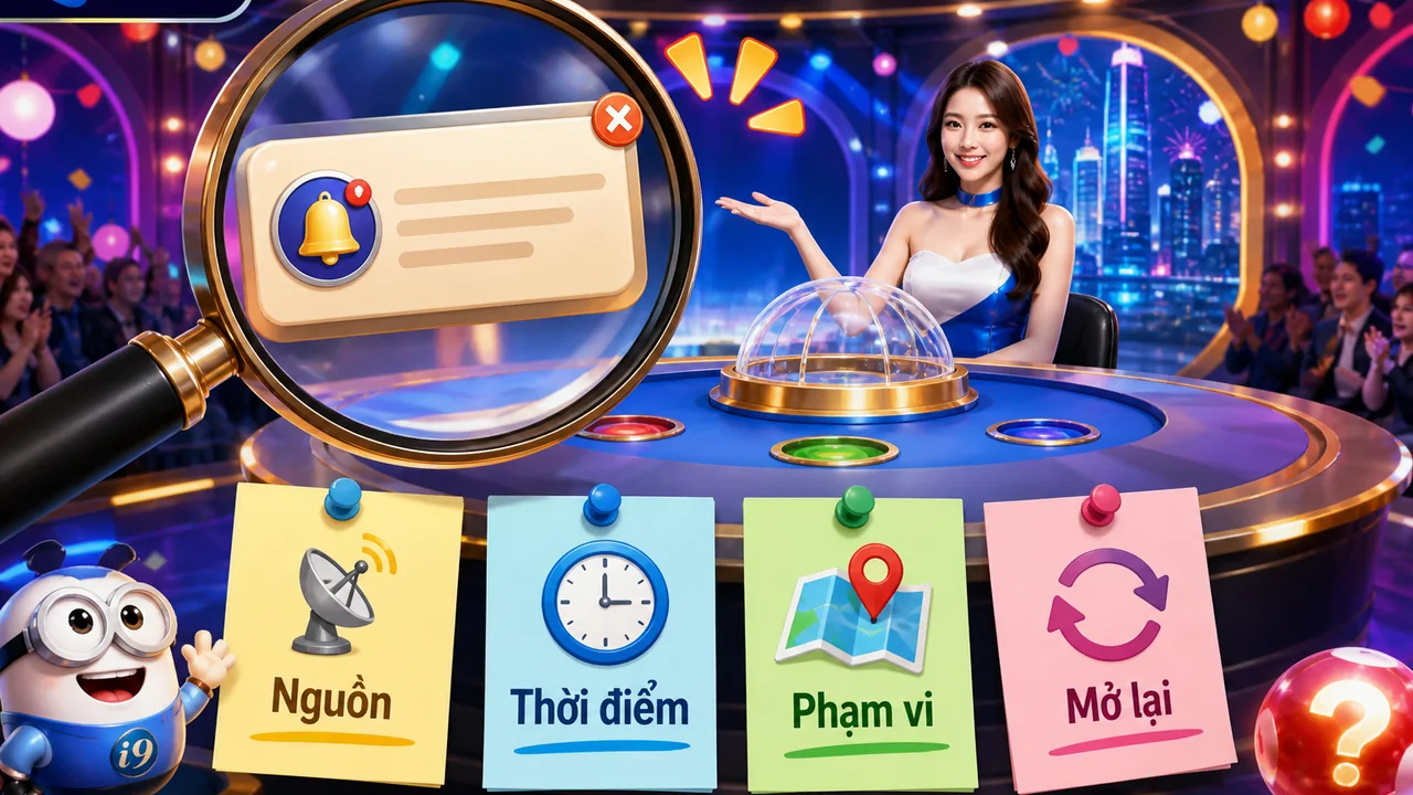 Bốn câu hỏi để kiểm tra thông báo trên bàn live i9bet