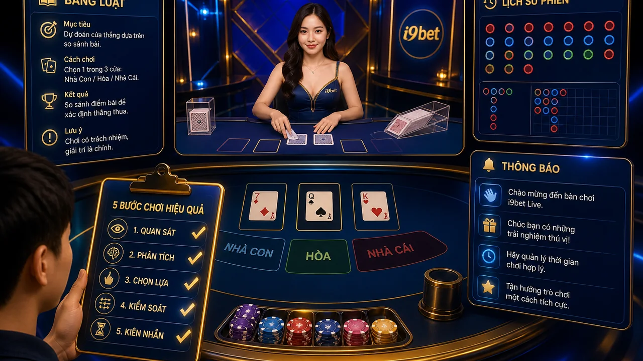Đọc bàn live không bị rối: checklist giao diện i9bet cho người mới