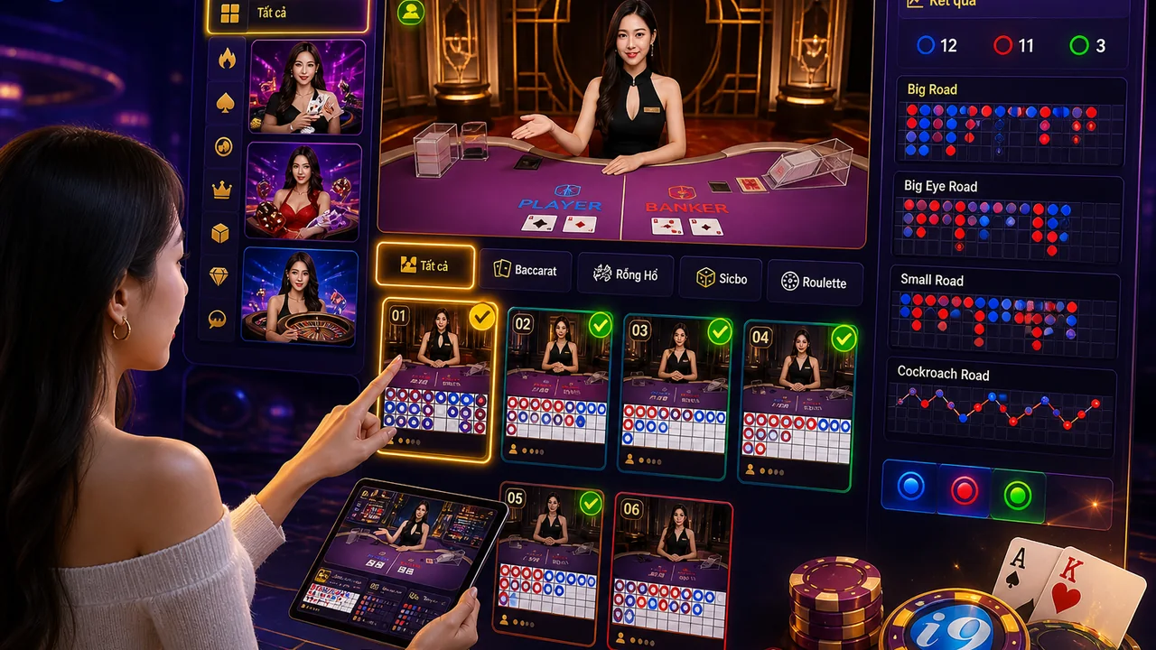 Quay lại đúng bàn trực tiếp sau khi đóng màn hình: cách tìm lại bàn game live i9bet
